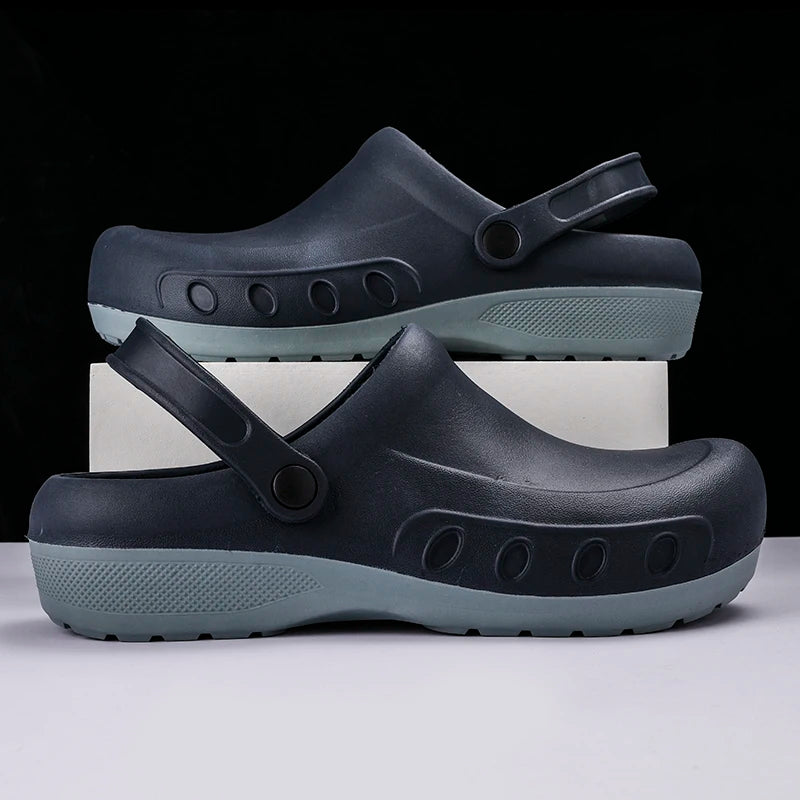 Men Summer Sandals for Outdoor Beach Sports Men's Slip-on Shoes Slippers Breathable Clogs Sandals Water Mules Sandalias Hombre