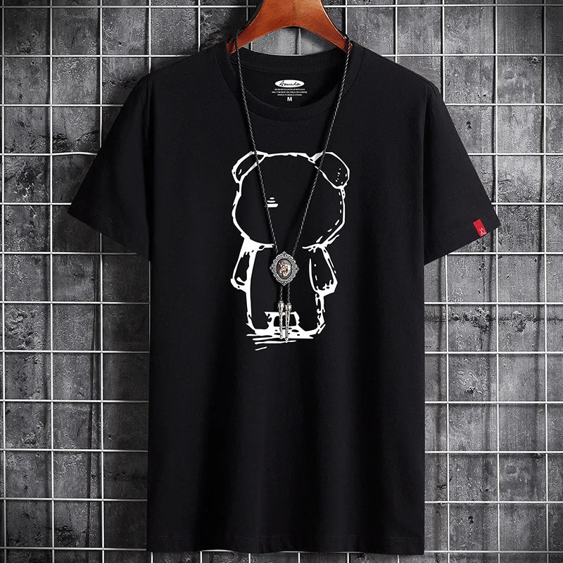 T Shirt for Men 2026 Newest Clothing Fitness White O Neck Anime Man T-shirt For Male Oversized S-6XL New Men T-shirts Goth Punk