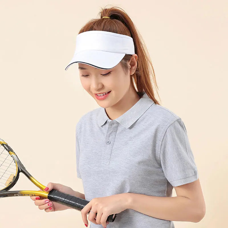 Sun Hats Adjustable Unisex Men Women Plain Sun Visor Sport Golf Tennis Breathable Cap Hat