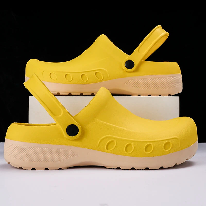 Men Summer Sandals for Outdoor Beach Sports Men's Slip-on Shoes Slippers Breathable Clogs Sandals Water Mules Sandalias Hombre