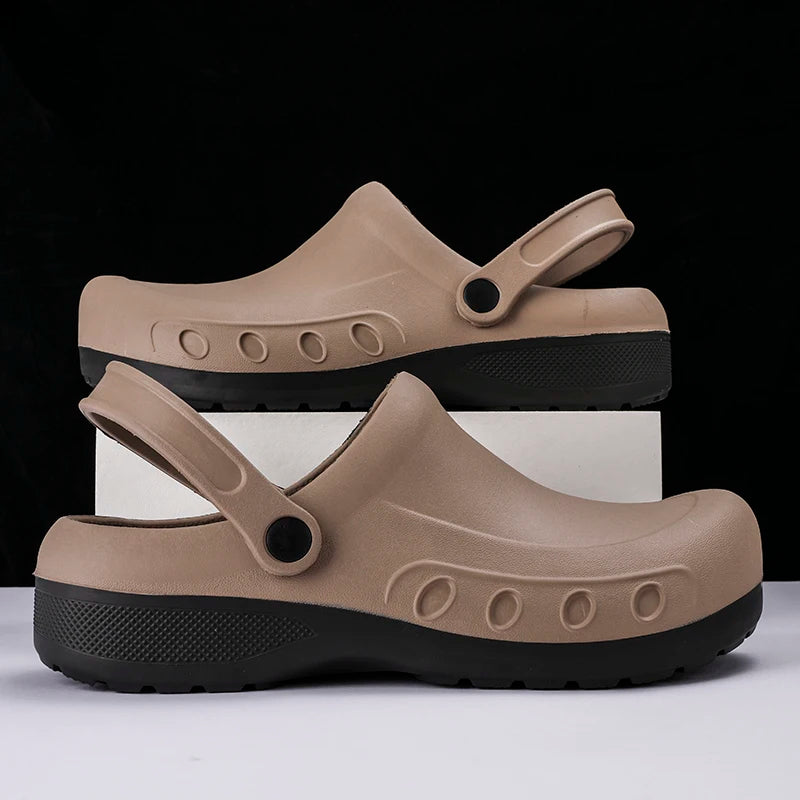 Men Summer Sandals for Outdoor Beach Sports Men's Slip-on Shoes Slippers Breathable Clogs Sandals Water Mules Sandalias Hombre