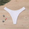 2026 Sexy Bikini Bottoms Brazilian Swimwear Women Briefs Thong Low Waist Swimsuit Bottom Solid Cheeky Bikini Bottom Swim Trunks