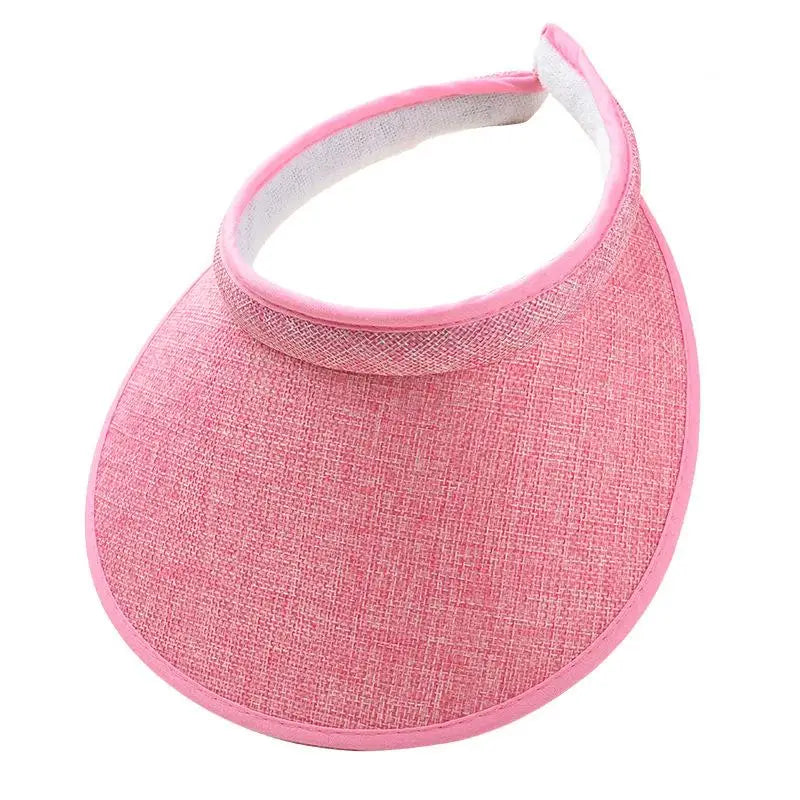 Summer Sun Hat Portable Wide Brim Beach Hats Outdoor Traveling Foldable Visor Hat Multi-function Straw Cap Suncap For Women