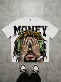 The New Men's T-shirt for The Summer of 2025 Features A Casual Fashionable Soft and Breathable  Letter Pattern Print