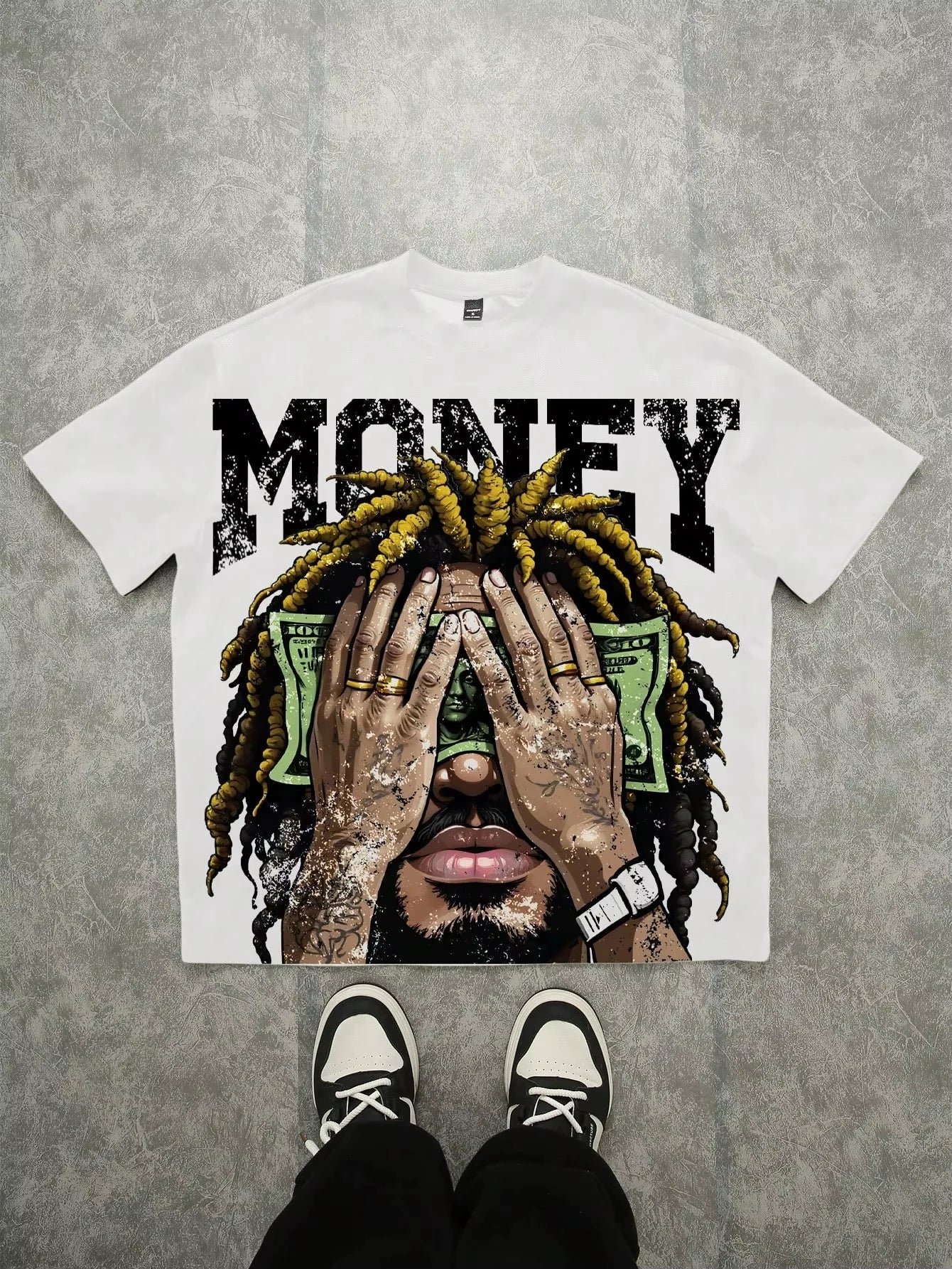 The New Men's T-shirt for The Summer of 2025 Features A Casual Fashionable Soft and Breathable  Letter Pattern Print
