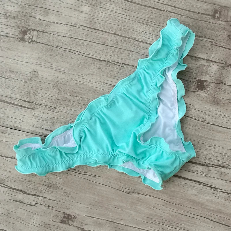 Bikini Bottoms Swim Suit Women Brazilian Secret Sexy Cheeky Printing Swimwear Biquini Bikiny Thong Plus Size Bathing Designer