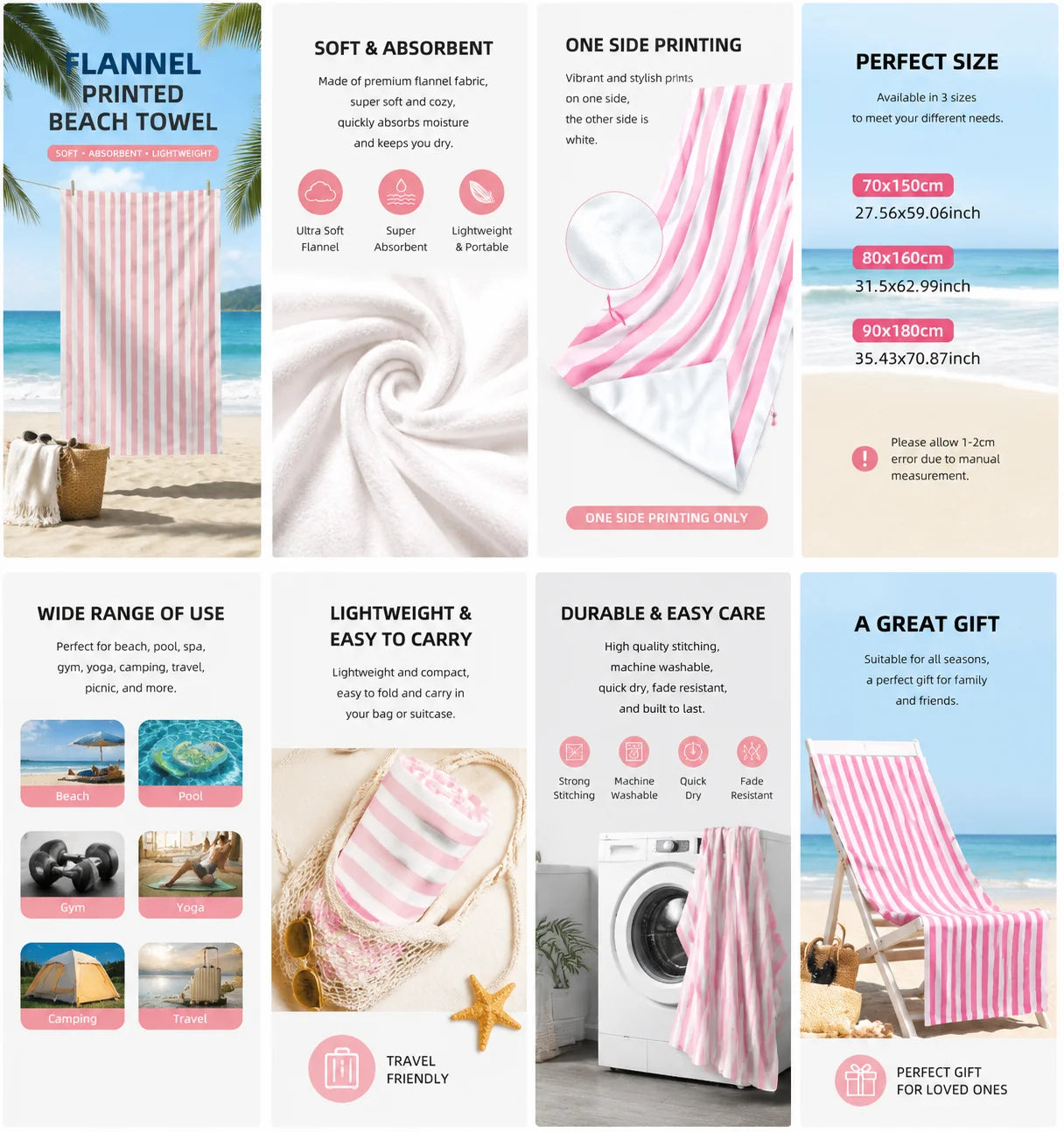 Beach Towel Beach Towel with Intricate White Mandala Design for Summer Getaways Quick-Drying Microfiber  for Beaches