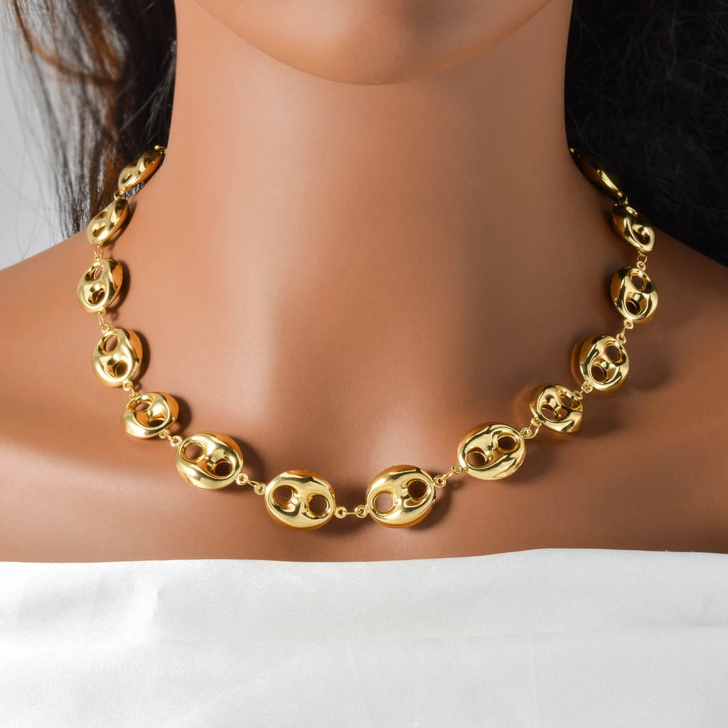 ‌Cuban Link Chain Necklace 5mm Stainless Steel Jewelry for Men Silver Gold Hip Hop Unisex Chains Durable Everyday Gift for Him