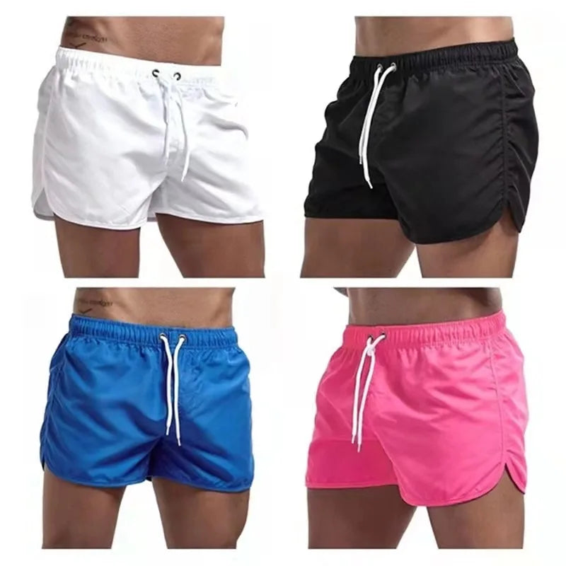 Shorts For Mens 2025 Summer Men's Swimwear Shorts Brand Beachwear Sexy Swim Trunks Men Swimsuits Low Waist Breathable Beach Wear
