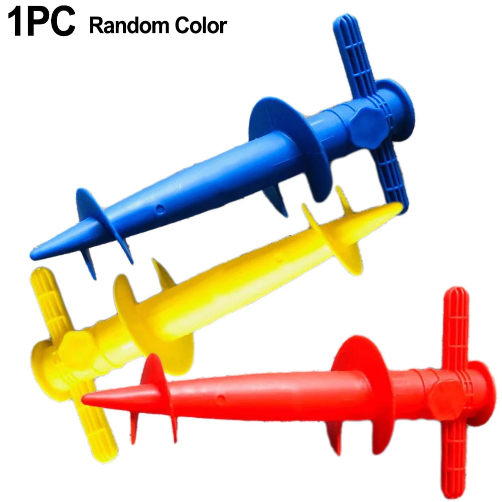 1pc Umbrella Base For Sun Beach Patio Sand Ground 31x17 Cm Plastic Outdoor Furniture Yard Garden Outdoor Living Accessories