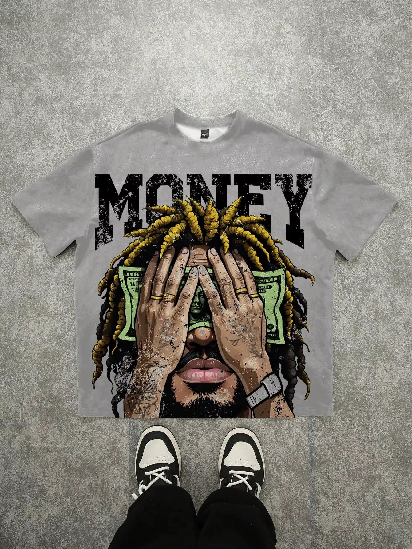 The New Men's T-shirt for The Summer of 2026 Features A Casual Fashionable Soft and Breathable  Letter Pattern Print