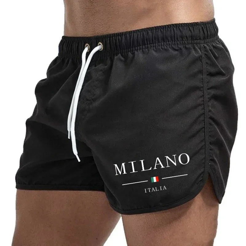 Shorts de plage homme été 2026 – Imprimé urbain, séchage rapide, légers, pour la natation et le surf