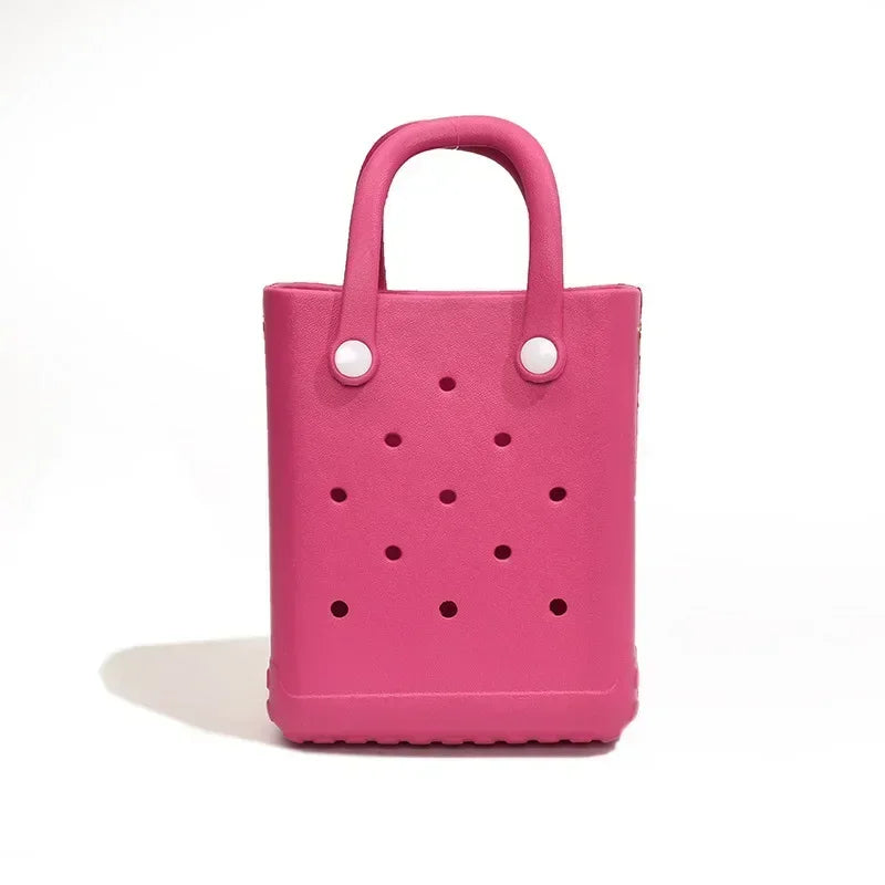 Beach Bag Portable Cosmetic Pouch Kid Handbag Picnic Storage Basket Clothes Sunglasses Pouch Makeup Organizer Beach Accessory