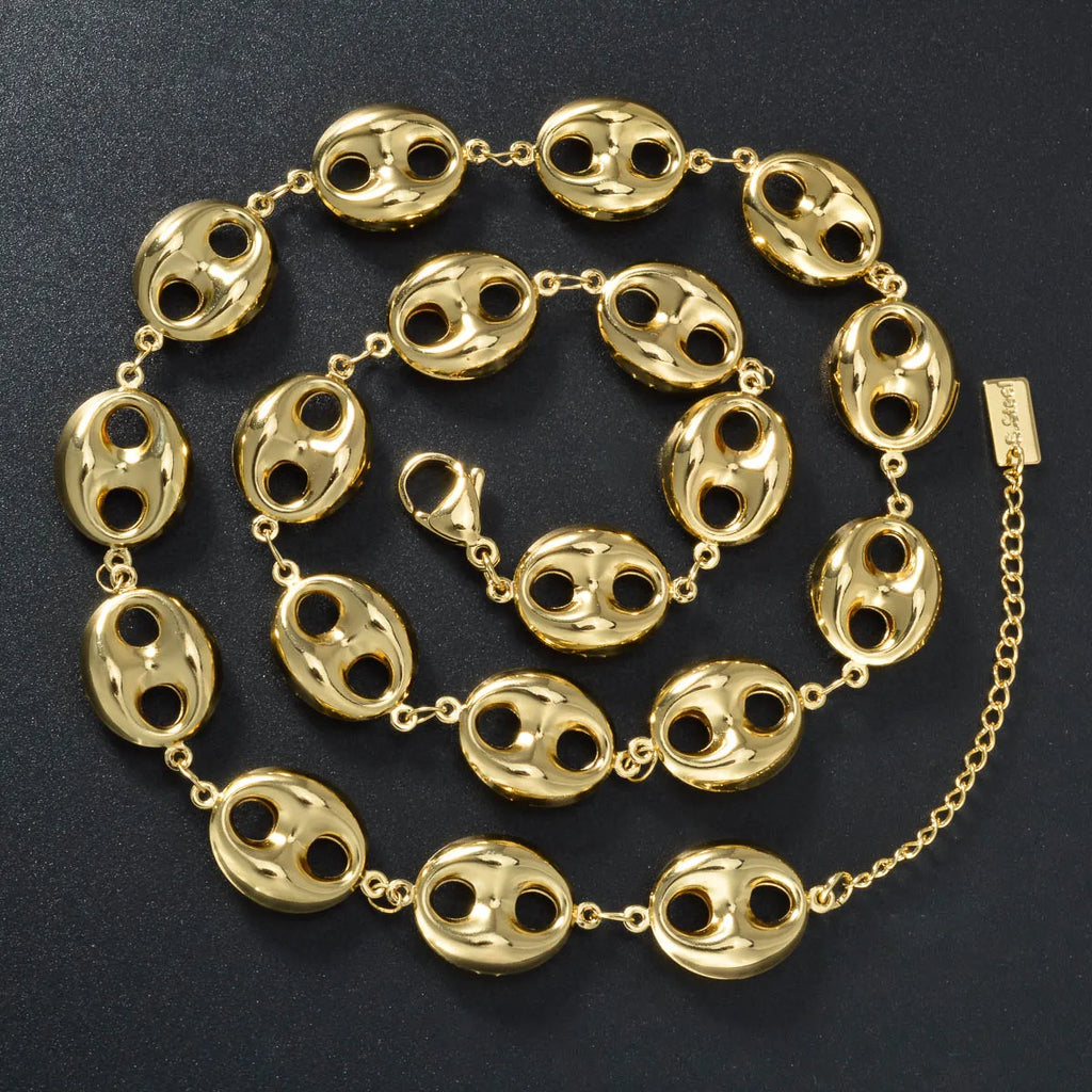 ‌Cuban Link Chain Necklace 5mm Stainless Steel Jewelry for Men Silver Gold Hip Hop Unisex Chains Durable Everyday Gift for Him