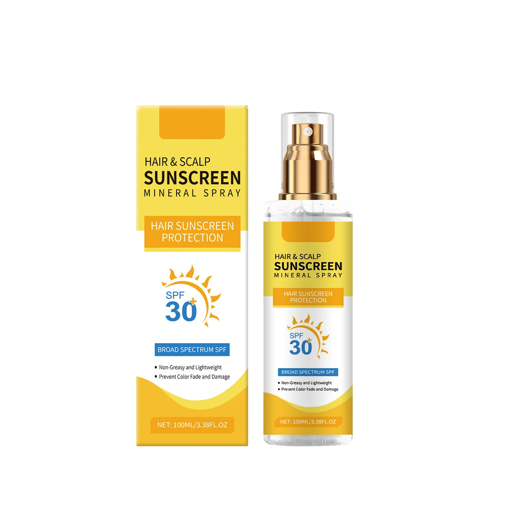 100ml Scalp Protection Spray For Outdoor Hair Care UV Defense Color Lock Nourish Dry Scalp Repair Lightweight Portable Travel