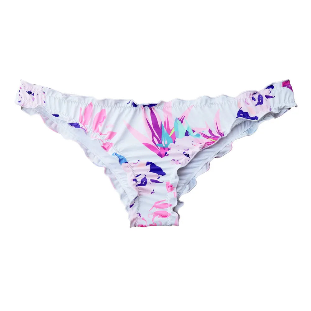 Bikini Bottoms Swim Suit Women Brazilian Secret Sexy Cheeky Printing Swimwear Biquini Bikiny Thong Plus Size Bathing Designer