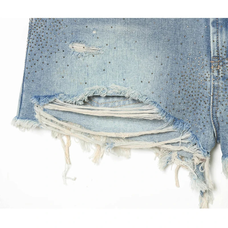 MUJER Denim Mini Shorts Women High Waist Bermuda Shorts Woman Summer Jeans Shorts for Women Streetwear Casual Women's Shorts