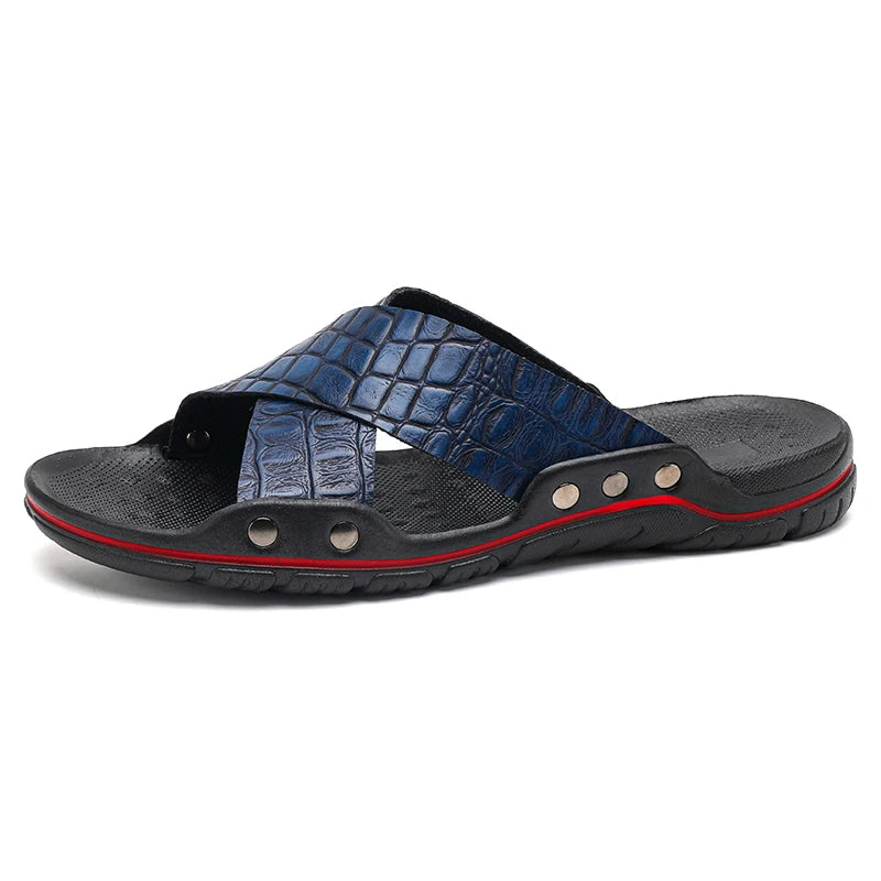 Summer Men Sandals Beach Shoes Outdoor Slippers for Men Comfortable Shoes Solid Color Open Toe Casual High Quality Soft Bottom