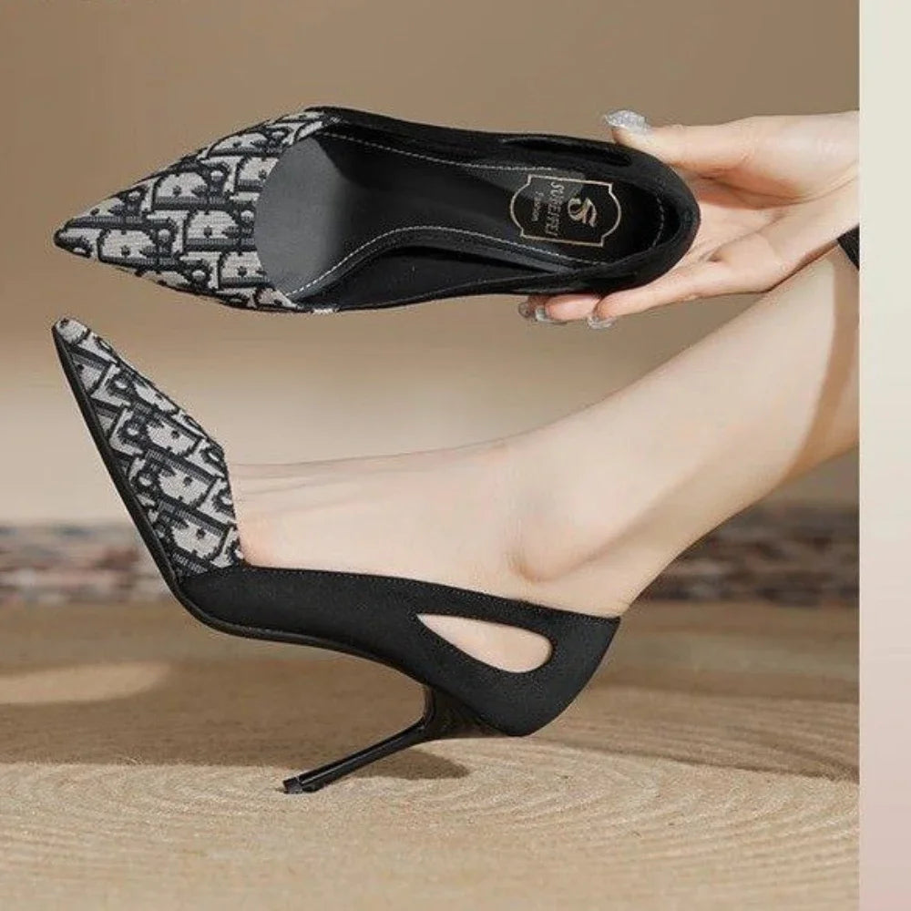 Embroidered Sandals Women Fashion 2026 Summer Luxury Heeled High Heels Women Shoes Shallow Casual High Sandals