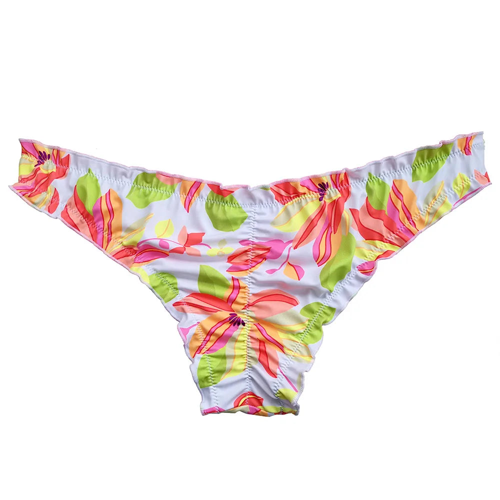 Bikini Bottoms Swim Suit Women Brazilian Secret Sexy Cheeky Printing Swimwear Biquini Bikiny Thong Plus Size Bathing Designer