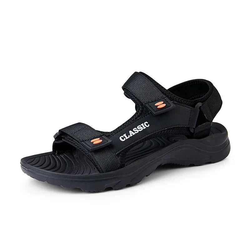 2025 New Men Sandals Summer Leisure Beach Holiday Sandals Men Shoes Outdoor Sneakers Male Retro Comfortable Casual Sandals Men