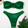 Sexy Women Bikini Brazilian Swimsuit Push-up Bra Bikini Set Two Piece Swim Suit Swimwear High-waisted Beachwear Solid Bathing