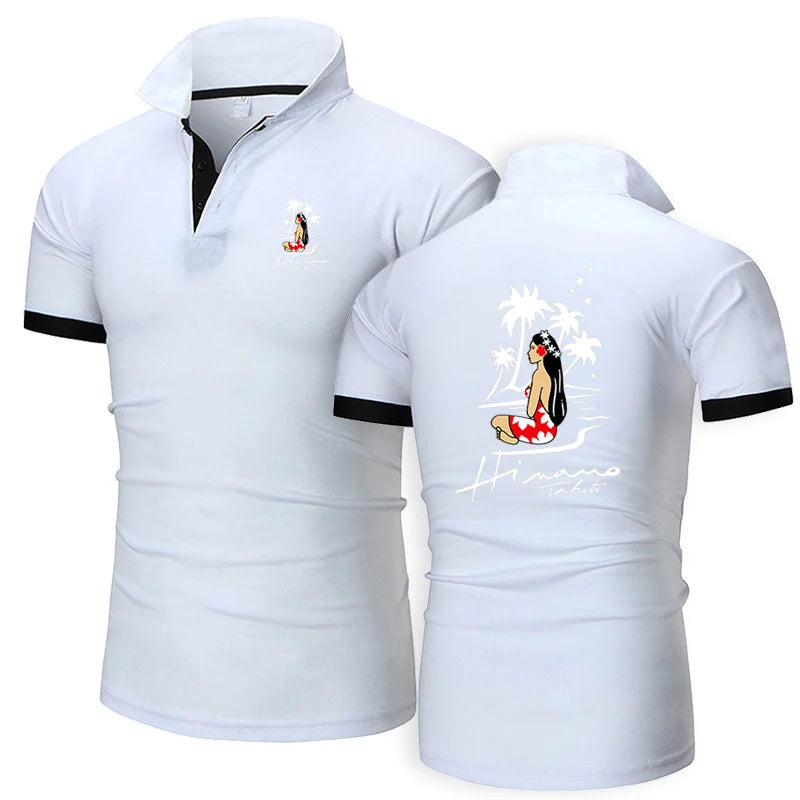 Hinano Tahiti Beer 2026 Men's New Summer Hot Sale Fashion Cotton Breathable Polos Shirt Casual Solid Color Slim Fit Top Clothing