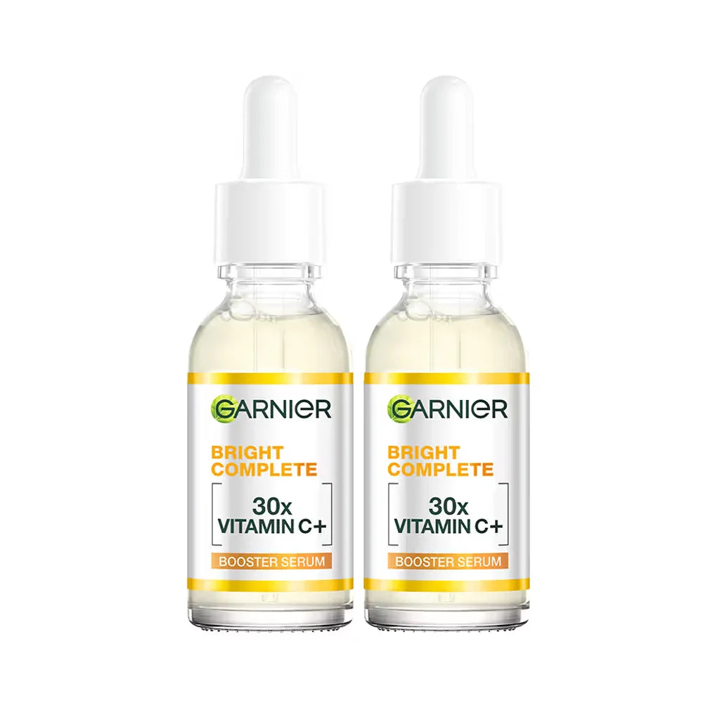 Garnier Bright Complete Vitamin C Booster Face Serum 30ml Facial Essence With 377 For Skin Radiance Even Texture Daily Care