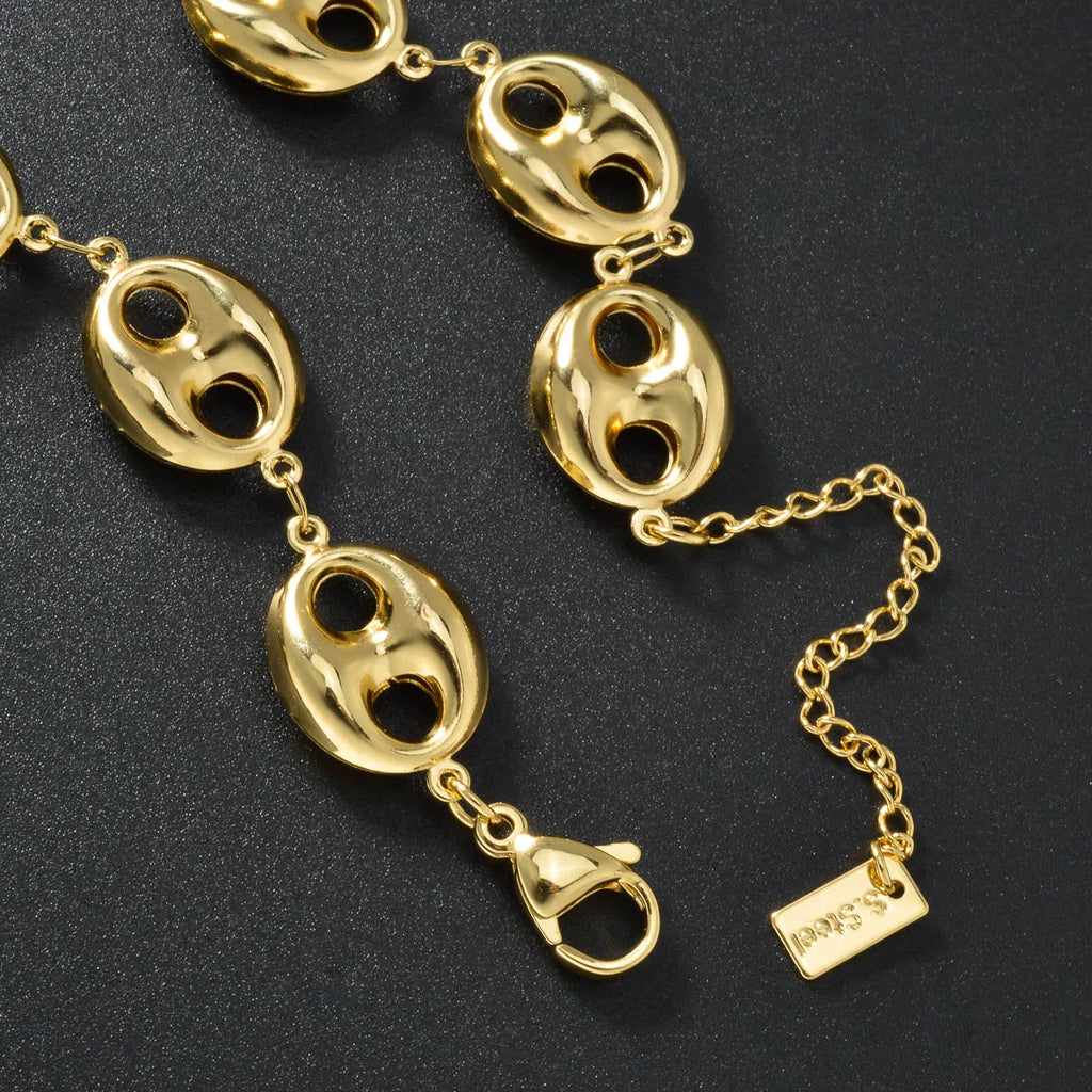 ‌Cuban Link Chain Necklace 5mm Stainless Steel Jewelry for Men Silver Gold Hip Hop Unisex Chains Durable Everyday Gift for Him