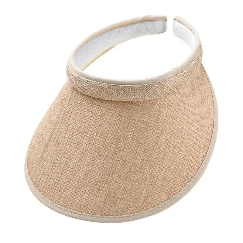 Summer Sun Hat Portable Wide Brim Beach Hats Outdoor Traveling Foldable Visor Hat Multi-function Straw Cap Suncap For Women