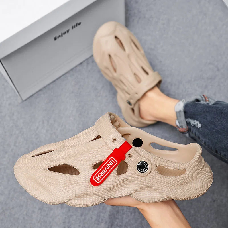 Summer Men Slippers Comfortable Platform Outdoor Sandals 2026 Beach Slippers Flip Flops Male Indoor Home Slides Bathroom Shoes