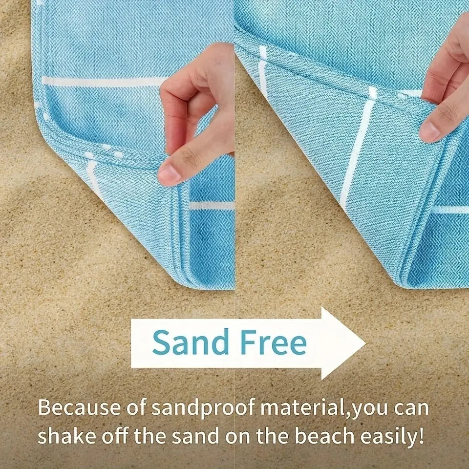 100X180cm Turkish Beach Towel Oversized Sand Free Tassel Quick Dry Swim Extra Large Light Travel for Adults Gifts Accessories ﻿2pcs