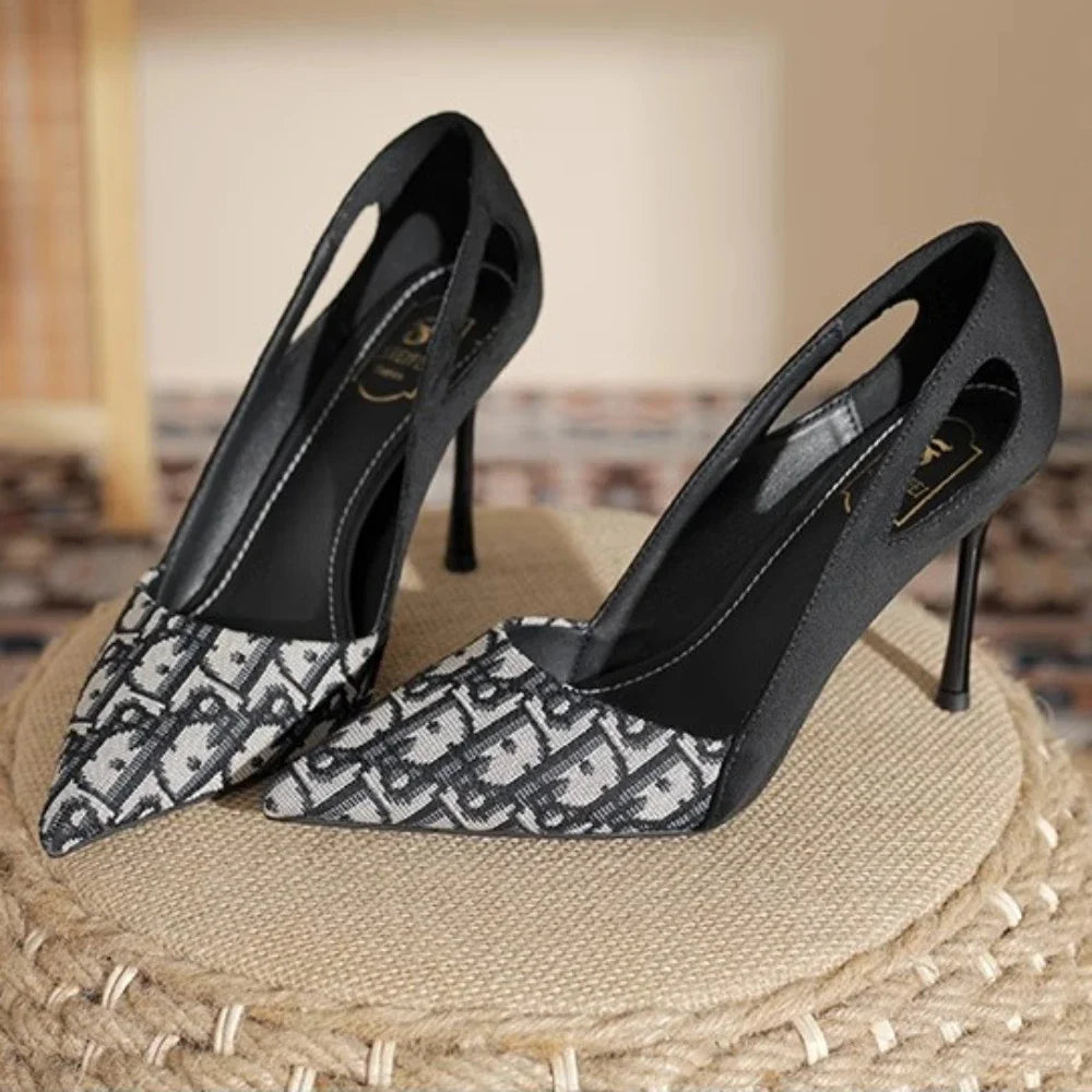 Embroidered Sandals Women Fashion 2026 Summer Luxury Heeled High Heels Women Shoes Shallow Casual High Sandals