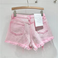Shorts Denim Pant Women Jeans Short Pants Hot Drilling High Waist Straight Trousers Y2k Streetwear Splice Slim Fit Summer Party
