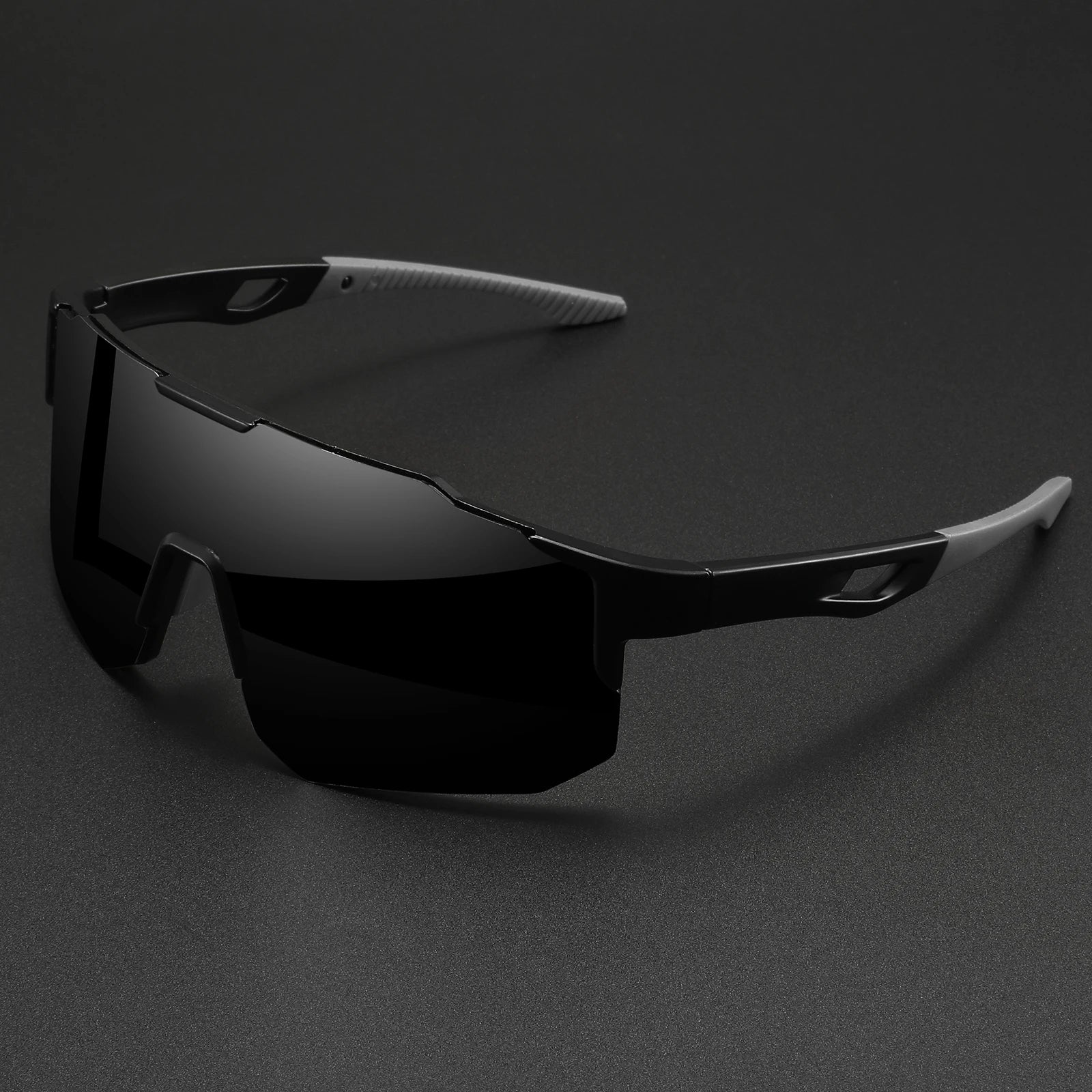 Oversized Colorful Sports Sunglasses - Wraparound Design, UV400 Unisex Comfort Fit for Cycling, Hiking & Outdoor