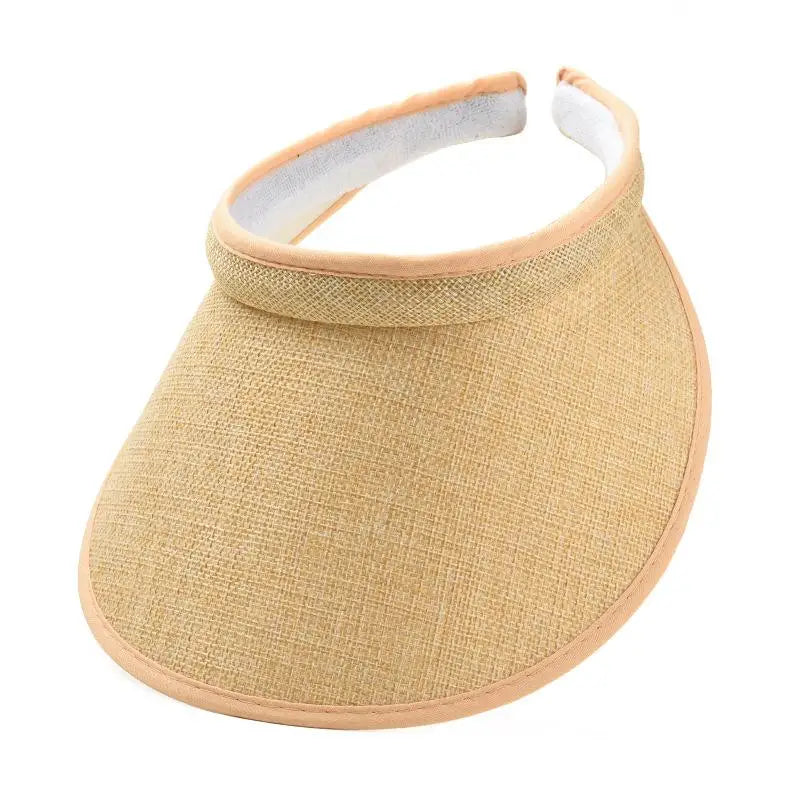 Summer Sun Hat Portable Wide Brim Beach Hats Outdoor Traveling Foldable Visor Hat Multi-function Straw Cap Suncap For Women