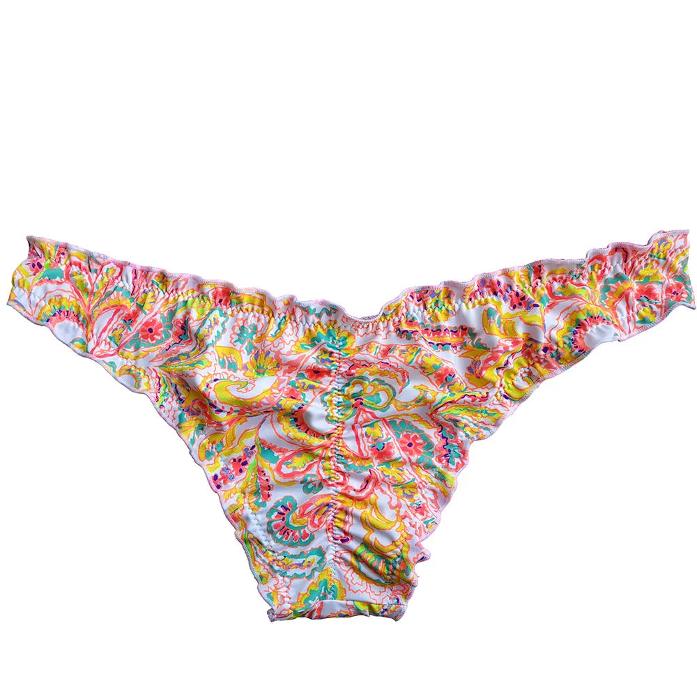 Bikini Bottoms Swim Suit Women Brazilian Secret Sexy Cheeky Printing Swimwear Biquini Bikiny Thong Plus Size Bathing Designer