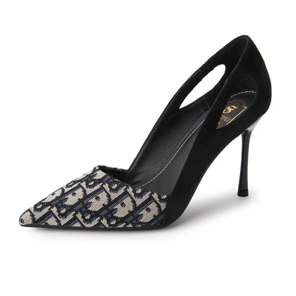 Embroidered Sandals Women Fashion 2026 Summer Luxury Heeled High Heels Women Shoes Shallow Casual High Sandals