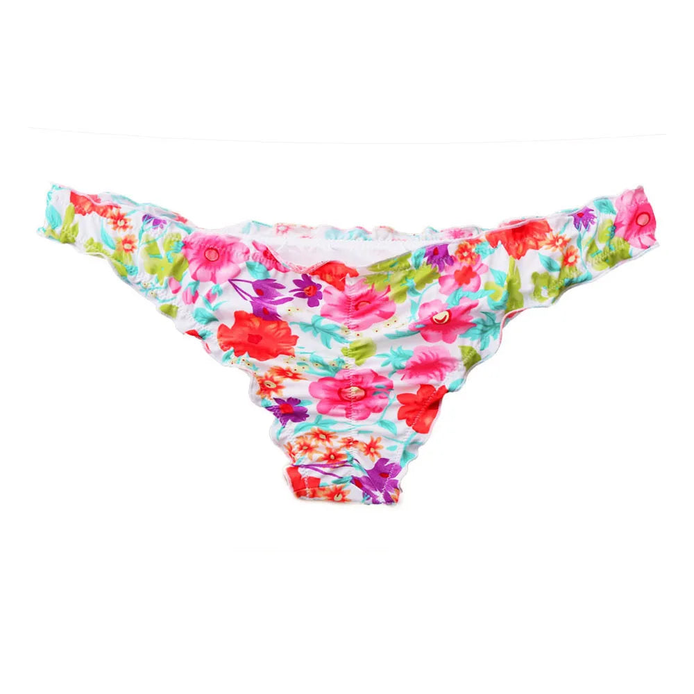 Bikini Bottoms Swim Suit Women Brazilian Secret Sexy Cheeky Printing Swimwear Biquini Bikiny Thong Plus Size Bathing Designer