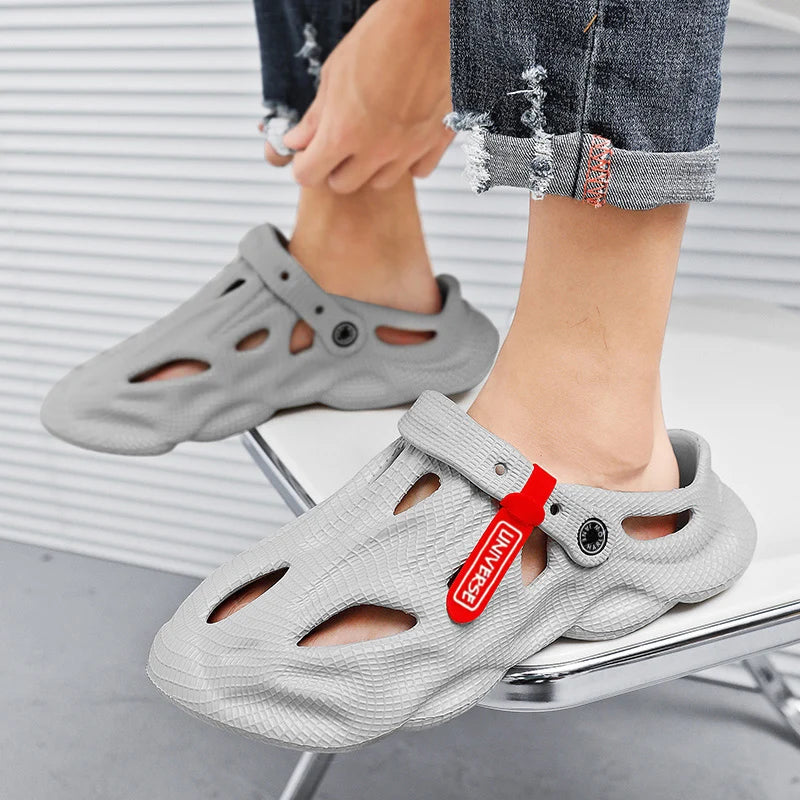 Summer Men Slippers Comfortable Platform Outdoor Sandals 2026 Beach Slippers Flip Flops Male Indoor Home Slides Bathroom Shoes