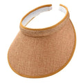 Summer Sun Hat Portable Wide Brim Beach Hats Outdoor Traveling Foldable Visor Hat Multi-function Straw Cap Suncap For Women