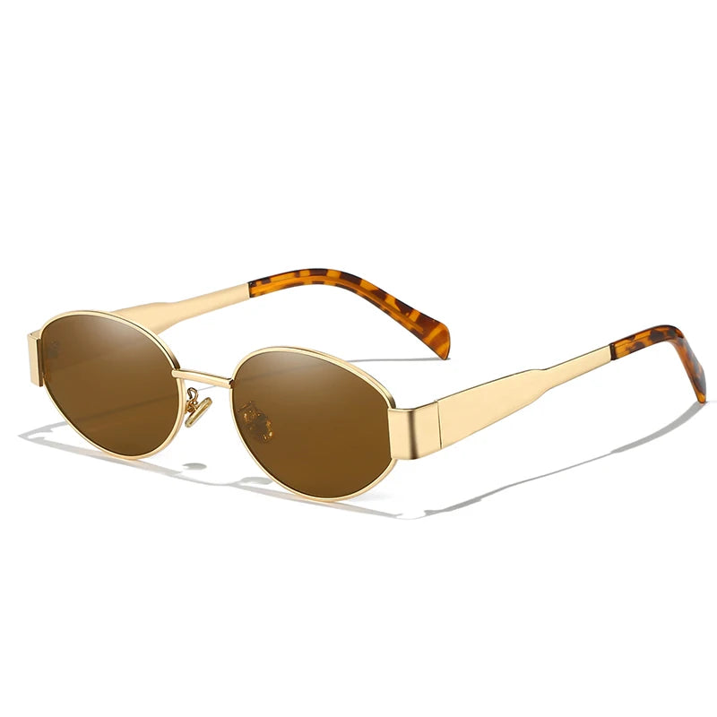 New Sunglasses For Women And Men Sun Glasses Alloy Oval Eyewear