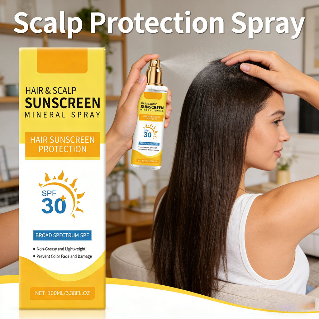 100ml Scalp Protection Spray For Outdoor Hair Care UV Defense Color Lock Nourish Dry Scalp Repair Lightweight Portable Travel