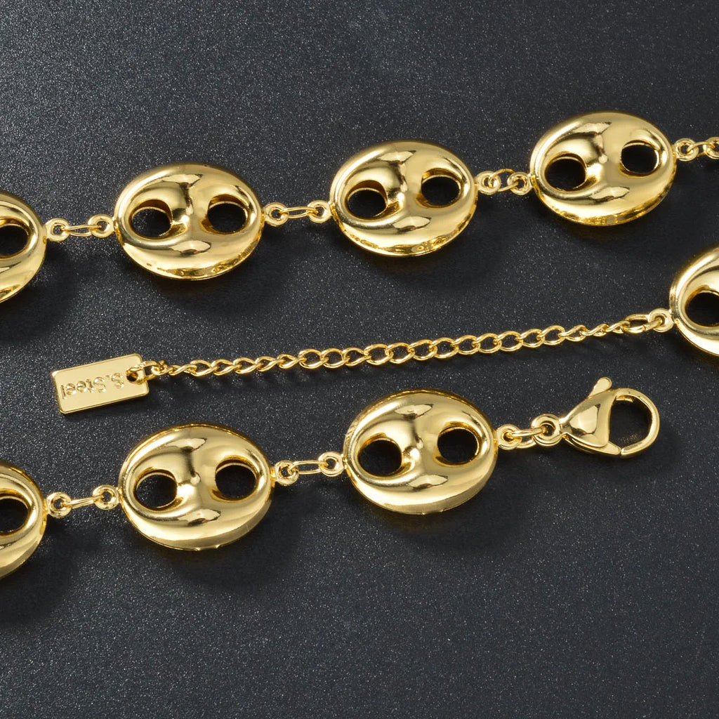 ‌Cuban Link Chain Necklace 5mm Stainless Steel Jewelry for Men Silver Gold Hip Hop Unisex Chains Durable Everyday Gift for Him