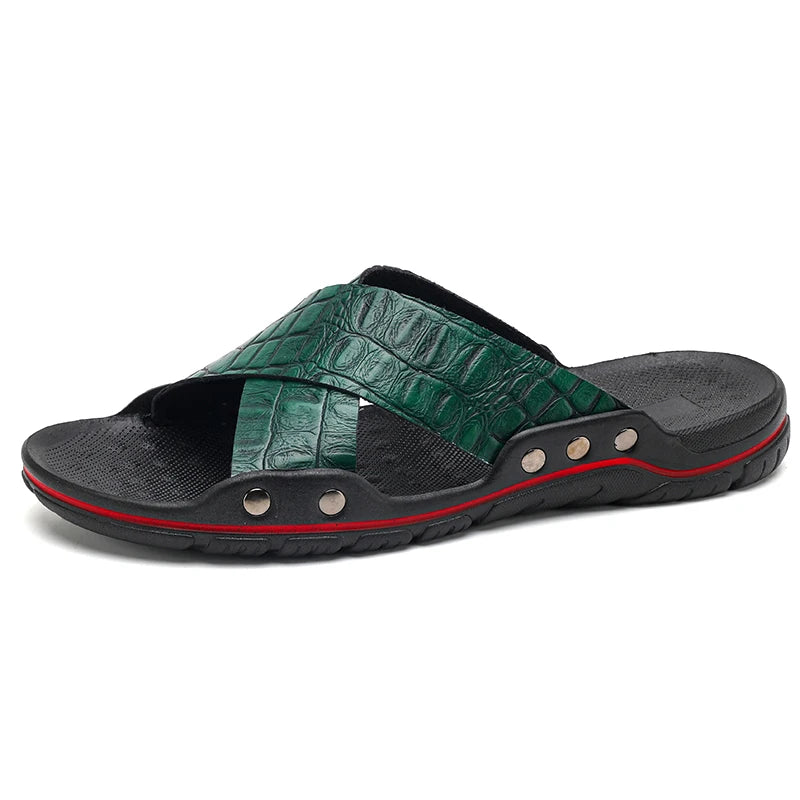 Summer Men Sandals Beach Shoes Outdoor Slippers for Men Comfortable Shoes Solid Color Open Toe Casual High Quality Soft Bottom