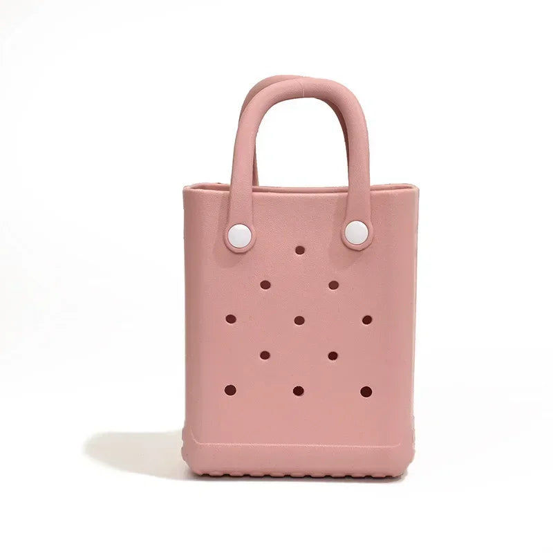 Beach Bag Portable Cosmetic Pouch Kid Handbag Picnic Storage Basket Clothes Sunglasses Pouch Makeup Organizer Beach Accessory