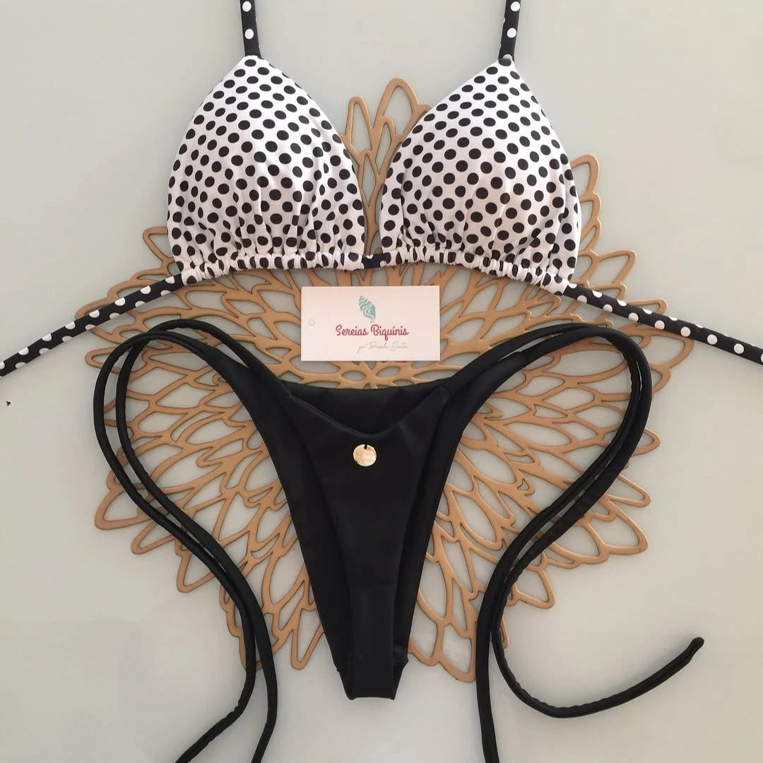 2026 New Sexy Lace-up Print Brazilian Bikini Women Swimsuit Micro Swimwear Backless Biquini Swimsuits Beachwear Thong Купальник