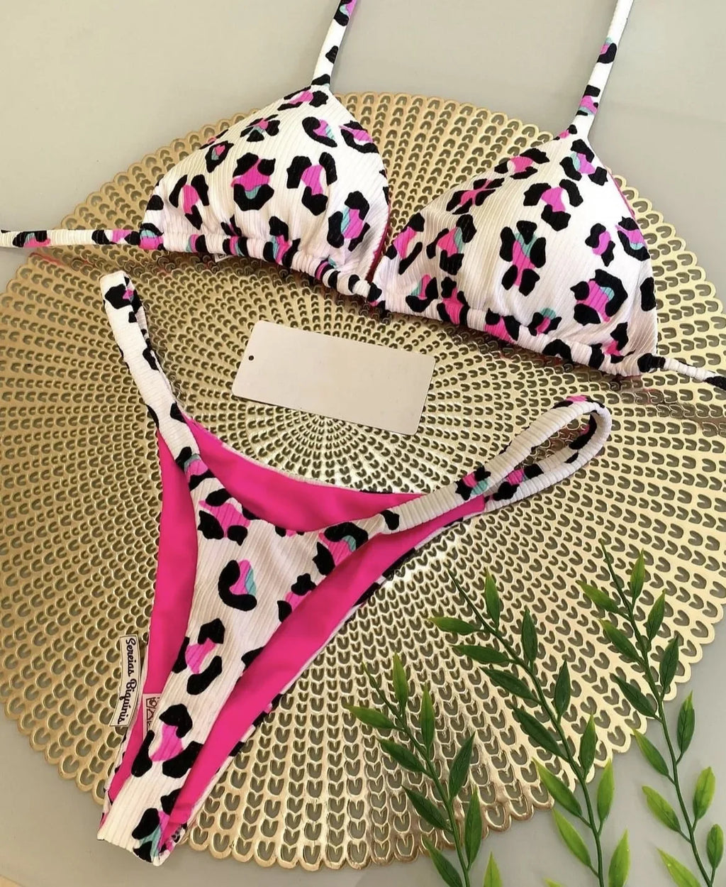 2026 brazilian bikini women suit, beach fashion, sexy thong swimsuit, cute cherry print