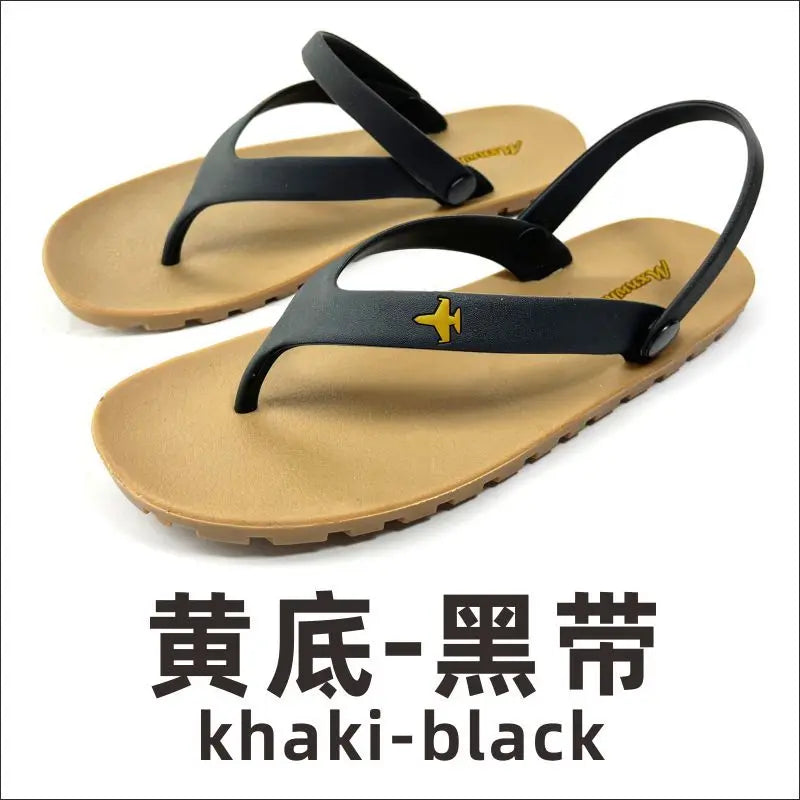 Sandals for Men Soft Tires Rubber Flip Flops Summer Fashion Breathable Casual Shoes Men