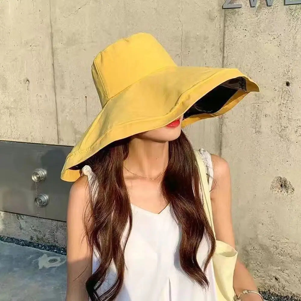 Visor Hat Sun Hat For Women Beach Outdoor Large Brim Summer Travel Fisherman Hat Bucket Hat Women Cap Sun Hat